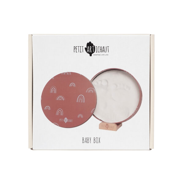 Petit Artichaut Διακοσμητικό Αποτύπωμα Baby Box Round – Rainbow Terracotta