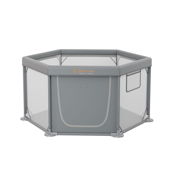 Bebe Stars Εξάγωνο Παρκοκρέβατο Nestilo Grey