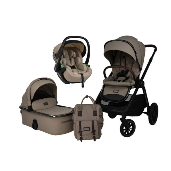 Bebe Stars Πολυκαρότσι Mythos 3 σε 1  Natural Beige με Κάθισμα Αυτοκινήτου 40-87cm