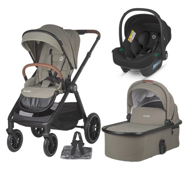 Smart Baby Coccolle Σύστημα Μετακίνησης Aspen 3σε1 Sand Beige με Κάθισμα Αυτοκινήτου Δώρο Τσάντα Μαμάς