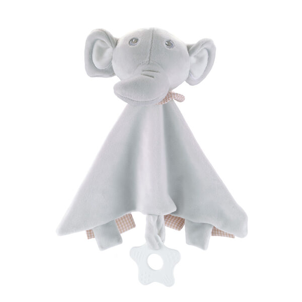 Free2Play Πανάκι Παρηγοριάς με Μασητικό Elephant Grey 0m+