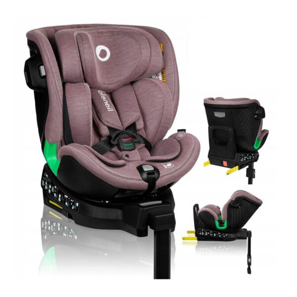 Lionelo Κάθισμα Αυτοκινήτου Harmony i-Size 40-150 cm Pink Mauve Bamboo