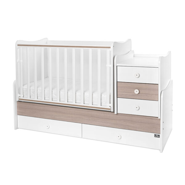 Πολυμορφικό Κρεβάτι Lorelli Maxi Plus 70x160 White/ Amber 0-10ετών