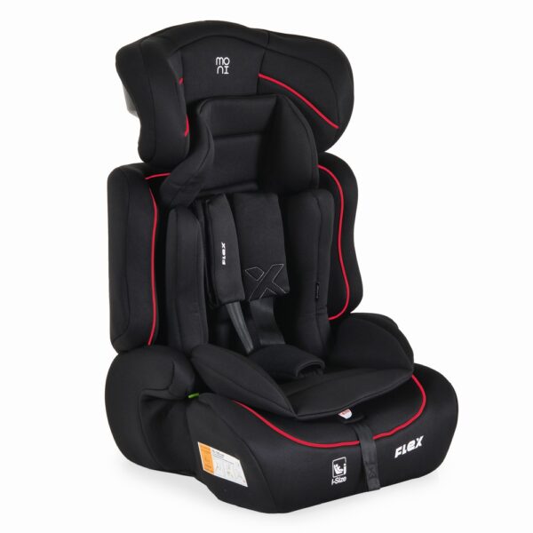 Moni Κάθισμα Αυτοκινήτου Flex 76-150 cm Black with Red Line