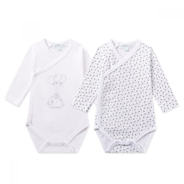 Ζιπουνάκια Βαμβακερά Amomi Αστέρι Γκρι Σετ 2 τεμ. (ΜΜ)