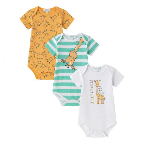 Ζιπουνάκια Βαμβακερά Amomi Giraffe Σετ 3 τεμ. (ΚΜ)