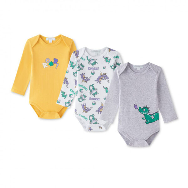 Ζιπουνάκια Βαμβακερά Amomi Dino Σετ 3 τεμ. (ΜΜ)