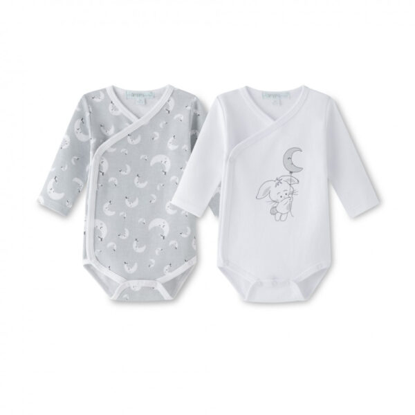 Ζιπουνάκια Βαμβακερά Amomi ΦεγγάριΓκρι Σετ 2 τεμ. (ΜΜ)