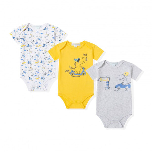 Ζιπουνάκια Βαμβακερά Amomi Dino Driver Σετ 3 τεμ. (ΚΜ)