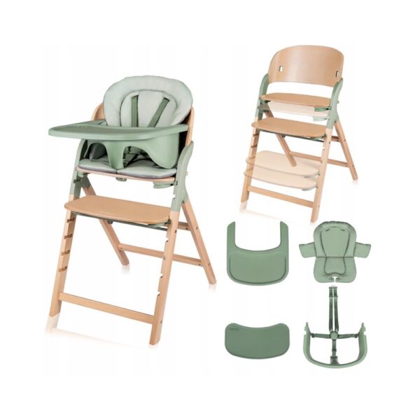 Lionelo Καρέκλα Φαγητού Megan 3 σε 1 Green Wood