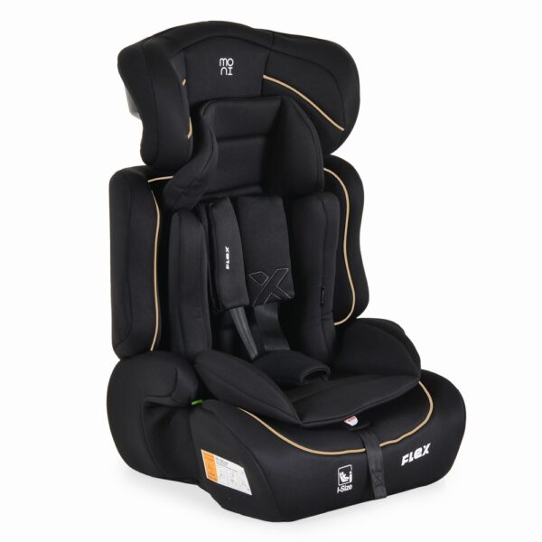 Moni Κάθισμα Αυτοκινήτου Flex 76-150 cm Black with Beige Line