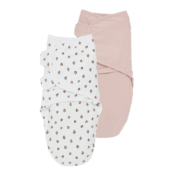 Meyco Swaddle Βρεφικός Υπνόσακος Soft Pink 0-3 μηνών 2τεμ.