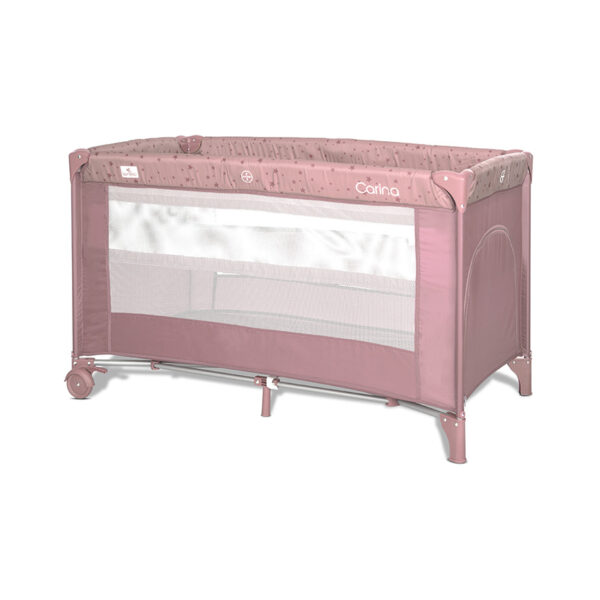 Lorelli Παρκοκρέβατο 2 Επιπέδων Carina Pink Stars