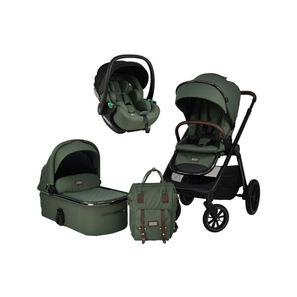 Bebe Stars Πολυκαρότσι Mythos 3 σε 1 Forest Green με Κάθισμα Αυτοκινήτου 40-87cm