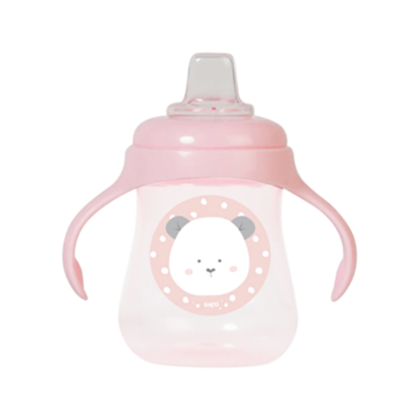 Kiokids Εκπαιδευτικό Ποτηράκι Panda Ροζ 250ml 6m+