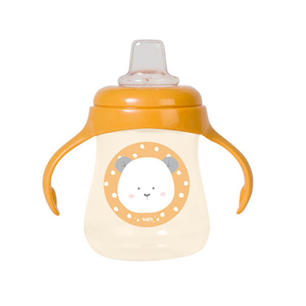 Kiokids Εκπαιδευτικό Ποτηράκι Panda Ωχρα 250ml 6m+