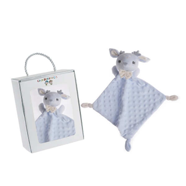 Gamberritos Πανάκι Παρηγοριάς Ελαφάκι Σιέλ Συσκευασία Δώρου 36x30 0m+