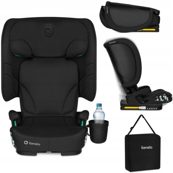 Lionelo Κάθισμα Αυτοκινήτου Orin i-Size isofix 100-150 cm Black Carbon