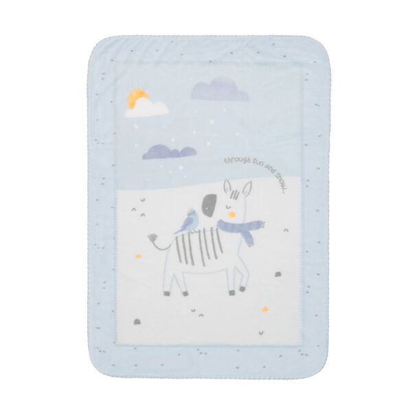 Kikkaboo Κουβέρτα Βελουτέ Stripy Friends 80/110εκ