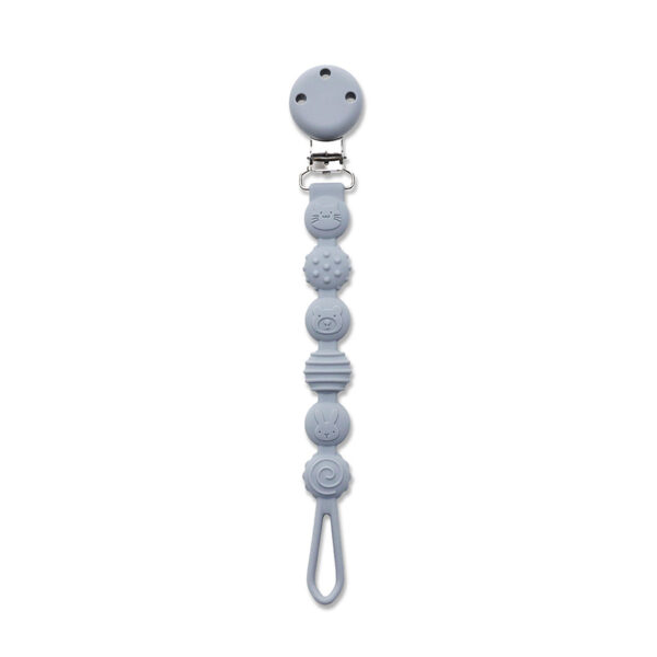 Lorelli Κλιπ Πιπιλας Σιλικονης Natural Grey 0m+