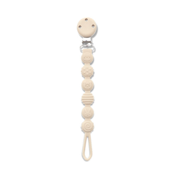 Lorelli Κλιπ Πιπιλας Σιλικονης Natural Beige 0m+
