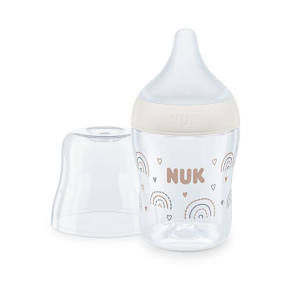 Nuk Μπιμπερό Γυάλινο Perfect Match 120ml Ουράνιο Τόξο 0m+