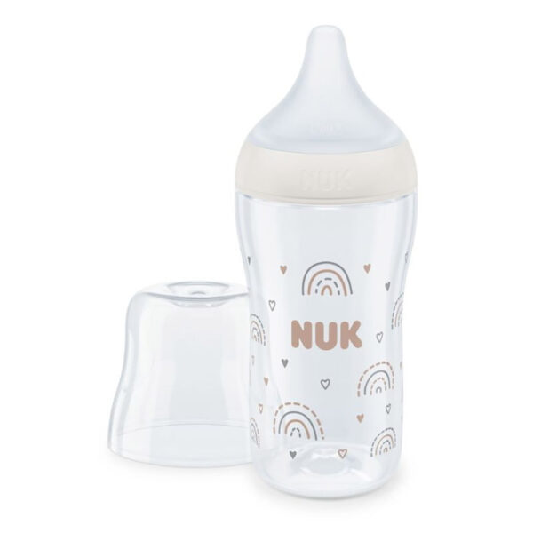 Nuk Μπιμπερό Γυάλινο Perfect Match 230ml Ουράνιο Τόξο 3m+
