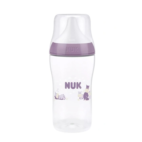 Nuk Μπιμπερό Πλαστικό Perfect Match 260ml Hippo 3m+