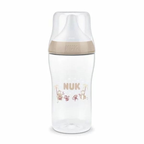 Nuk Μπιμπερό Πλαστικό Perfect Match 260ml Monkey 3m+