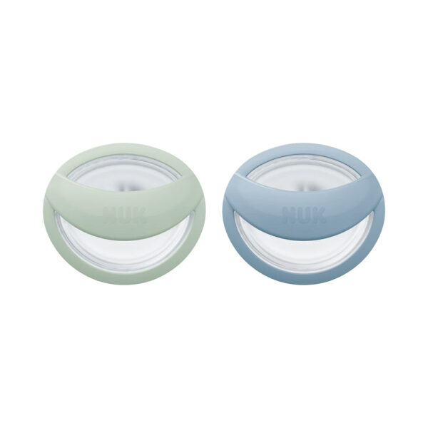 Nuk Πιπίλα Perfect Match Με Θήκη Green Blue  0-6 μηνών