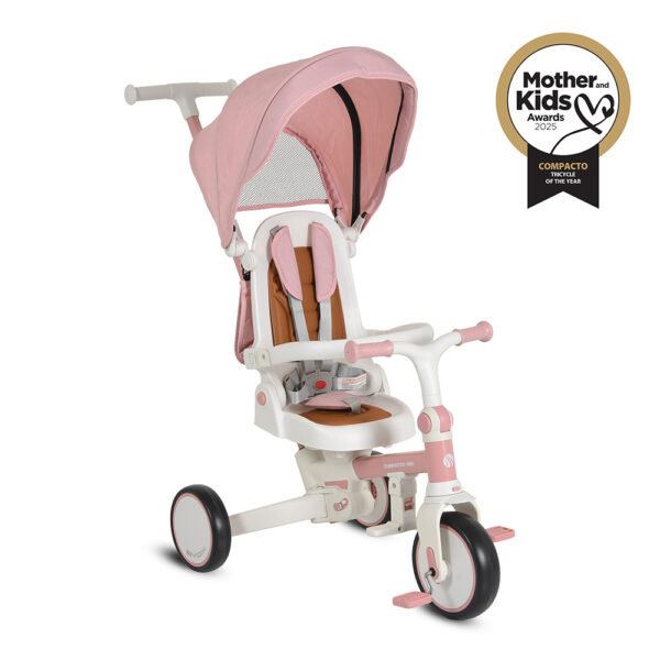 Byox Τρίκυκλo Compacto 4 σε 1 Pink 12m+