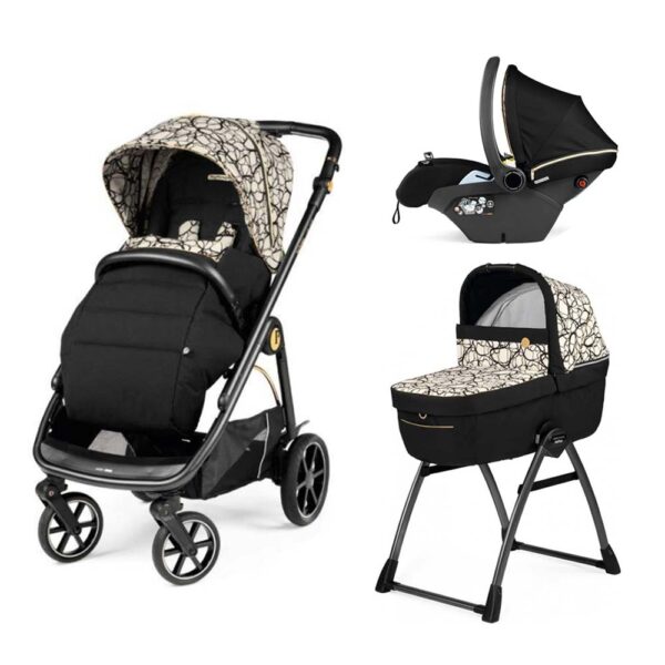 Peg Perego Καροτσι Veloce Graphic Gold, Κάθισμα Αυτοκινήτου Lounge και  Πορτ Μπεμπε Culla Grande με Βάση