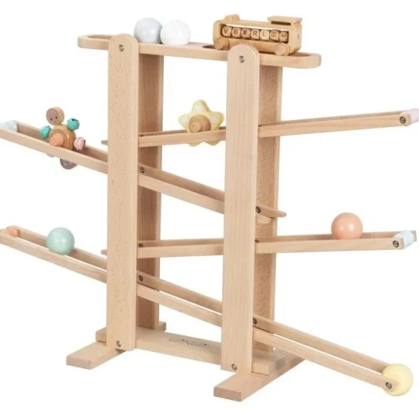 EliNeli XL Montessori Ξύλινη Πίστα Μπάλας & Δώρο Τρενάκι 18m+