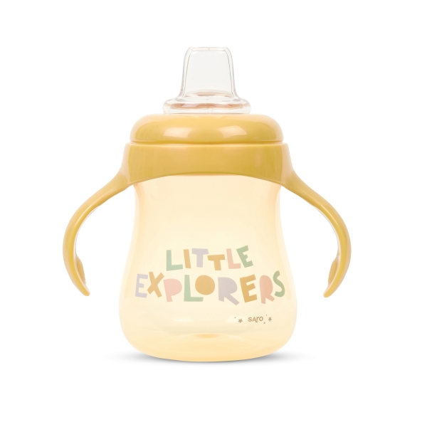 Kiokids Εκπαιδευτικό Ποτηράκι Little Explorers Ώχρα 250ml 6m+