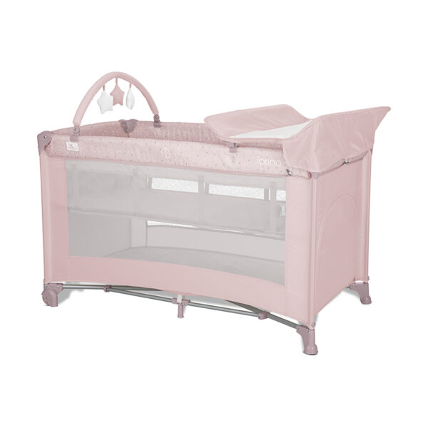 Παρκοκρέβατο Lorelli Torino Plus 2 Επιπέδων Pink