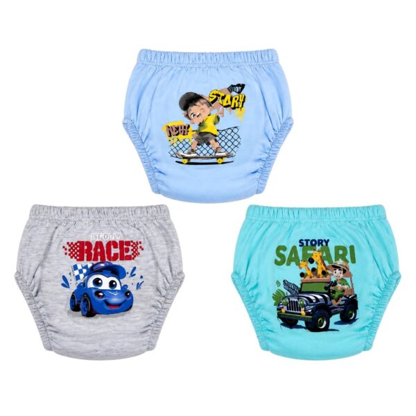 Poopes Classic Εκπαιδευτικά Βρακάκια Safari Mint 3τεμ.