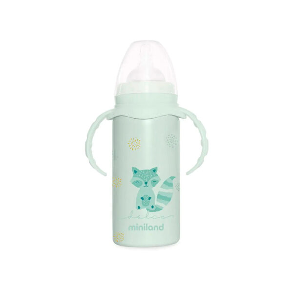 Miniland Thermobaby Μπιμπερό Θερμός Mint 240ml