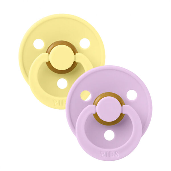 Bibs Πιπίλες Colour Latex Sunshine / Violet Sky Σετ 2 Τεμ. Νο 1 0m+