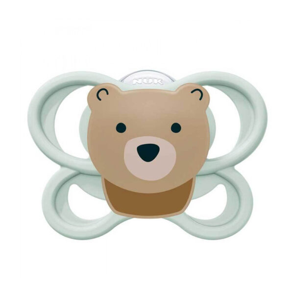 Nuk Πιπίλα Perfect Match Air Με Θήκη Bear 0-6 μηνών