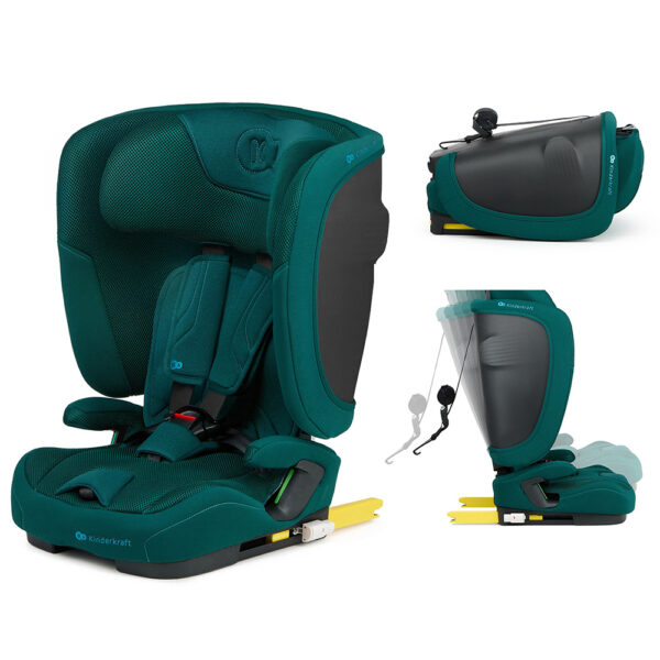 Kinderkraft Κάθισμα Αυτοκινήτου Fix2Go i- Size 76- 150cm Green