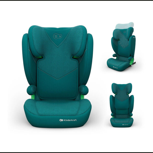 Kinderkraft Κάθισμα Αυτοκινήτου Junior Fix 2 Plus i- Size 100- 150cm Green