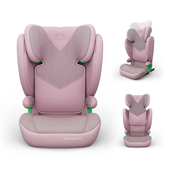 Kinderkraft Κάθισμα Αυτοκινήτου Junior Fix 2 Plus i- Size 100- 150cm Pink