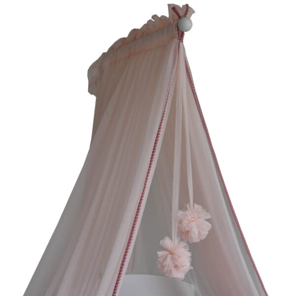 Bebe Stars Κουνουπιέρα με Pom-Pom Grey