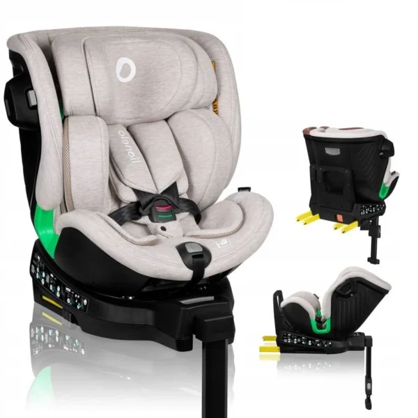 Lionelo Harmony i-Size Κάθισμα Αυτοκινήτου 40-150 cm isofix Beige Sand Bamboo