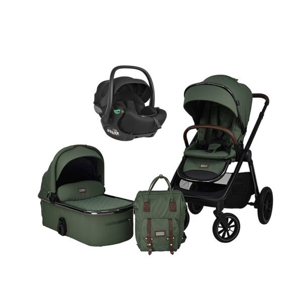 Bebe Stars Πολυκαρότσι Mythos 3 σε 1 Forest Green με Κάθισμα Αυτοκινήτου 40-87cm